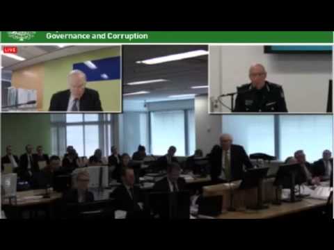 Victoria Police Assistant Commissioner Stephen Fontana before the Royal Commission